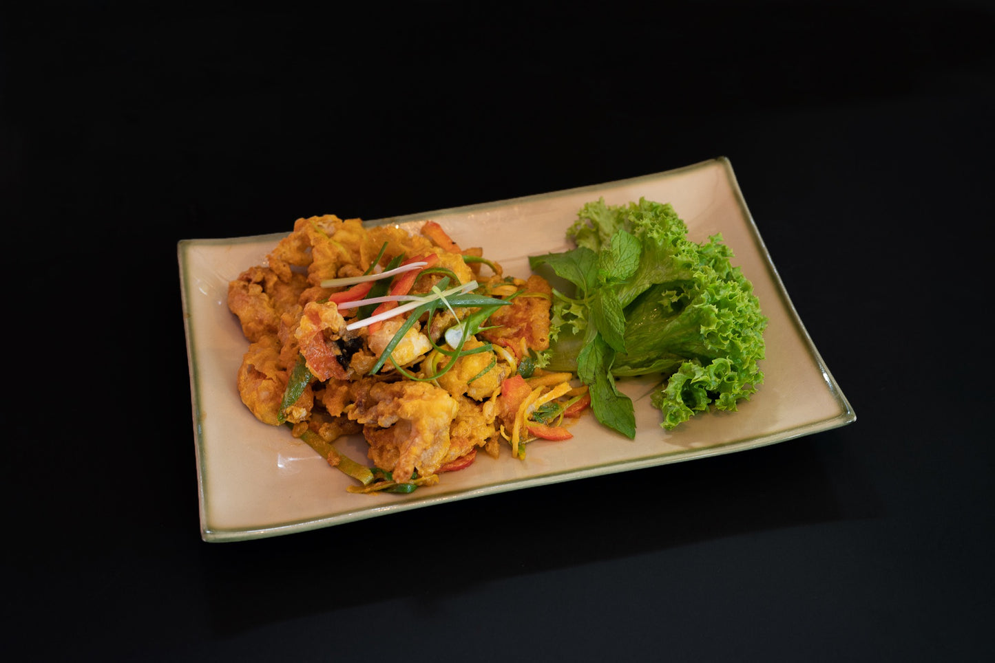 M32 - CRISPY SOFT SHELL CRAB SALTED EGG YOLK - Love Asia Restaurant & Bar
