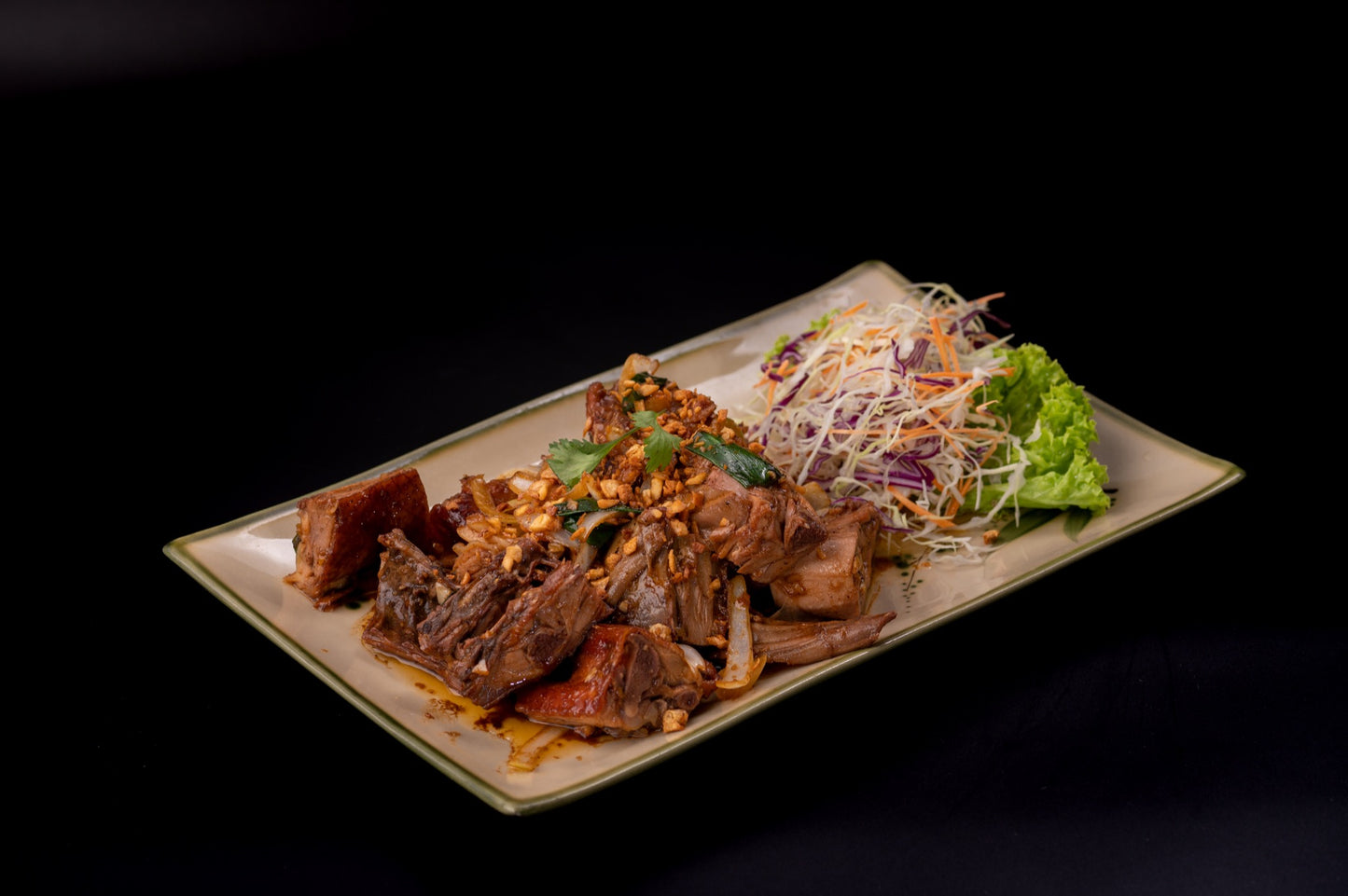 M2 - ROASTED DUCK STIR FRIED WITH GARLIC & PEPER - Love Asia Restaurant & Bar