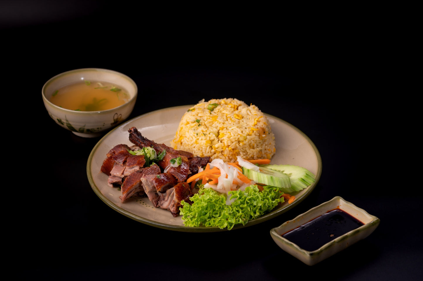R10 - ROASTED DUCK ON CRUNCHY RICE - Love Asia Restaurant & Bar