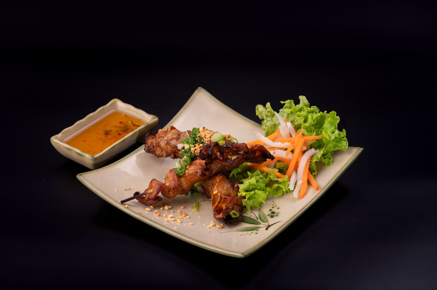 SK1 - PORK SKEWER (3PCS) - Love Asia Restaurant & Bar