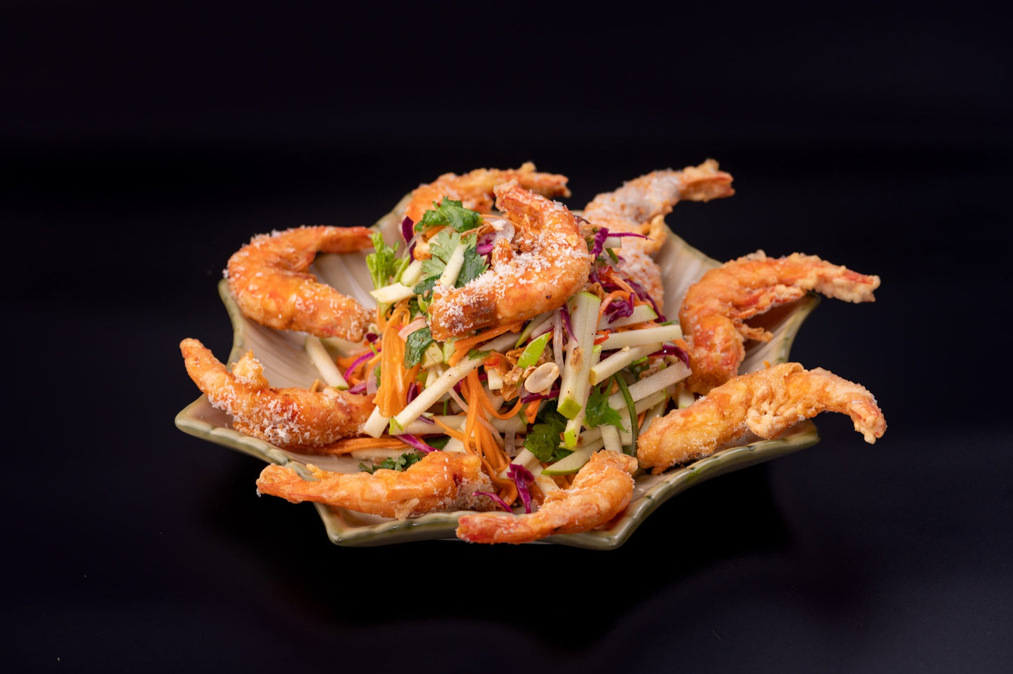 SL3 - TEMPURA PRAWN GREEN APPLES SALAD - Love Asia Restaurant & Bar