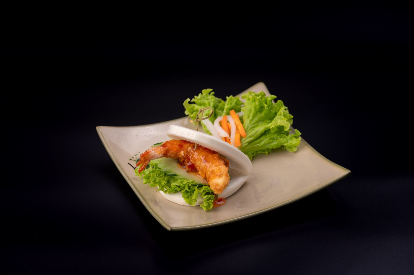 SR5 - TACO BAO - TEMPURA PRAWN - Love Asia Restaurant & Bar