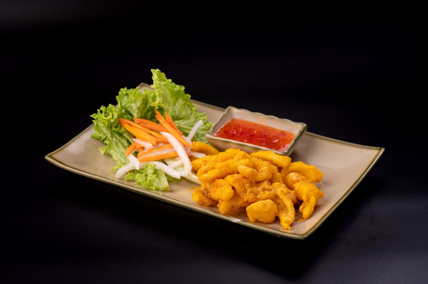 M30 - CRISPY SQUID WITH SALTED EGG YOLK - Love Asia Restaurant & Bar