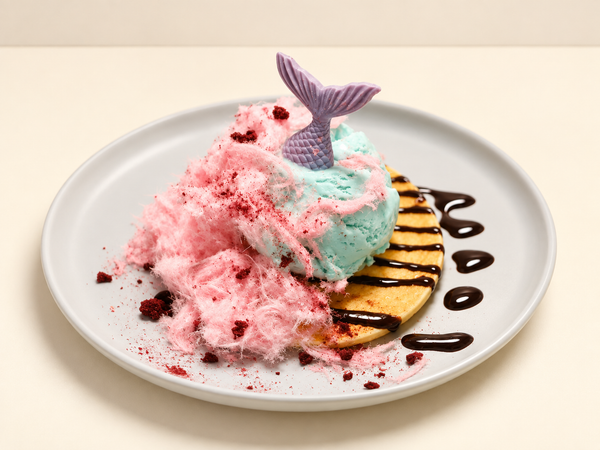 DR8 – MERMAID PANCAKE WITH FAIRY FLOSS