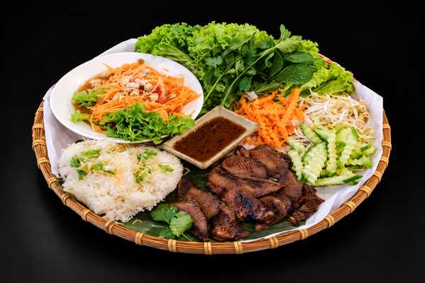 PL6 - Thai Style Grilled Beef Tongue w Som Tum Platter